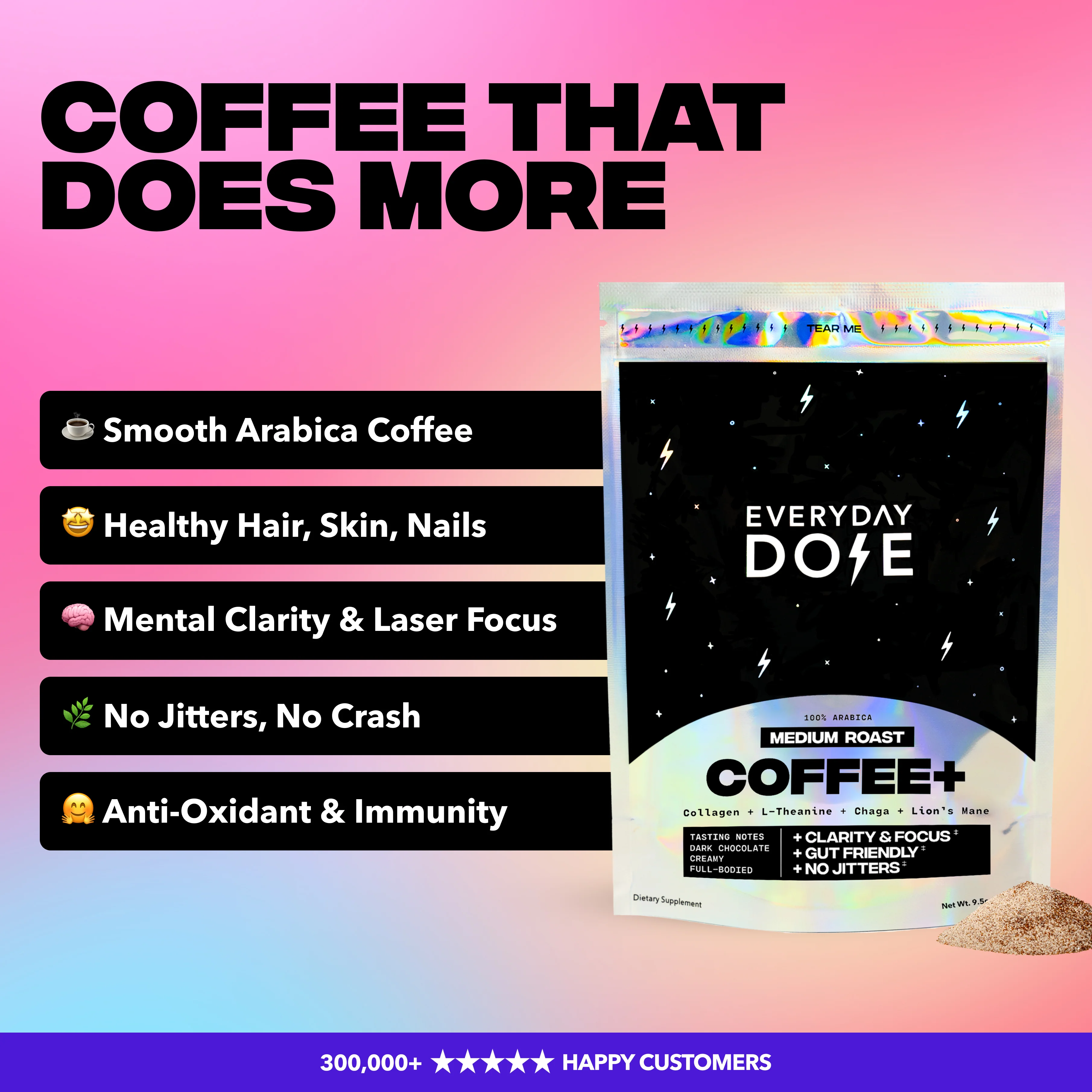 90 Servings Coffee+ Medium Roast - Image 3
